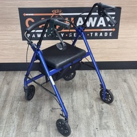 Care Quip Foldable 4 Wheeled Mobility Walker 130kg Capacity