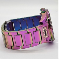 Guess Iridescent Crystal Queen Multifunction Stainless Steel Watch GW0464L4