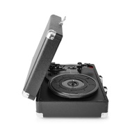Anko JLR-78990 3 Speed Turntable with Bluetooth Black and Red