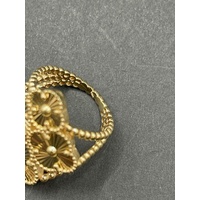 Ladies 18ct Yellow Gold 4 Clover Ring