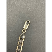 Mens 10ct Yellow Gold Curb Link Bracelet