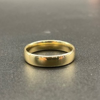 Mens 9ct Yellow Gold Plain Wedding Band Ring
