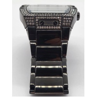 Guess Phoenix Gents Multi Crystal Silver Dial Black SS Analog Watch GW0094G3