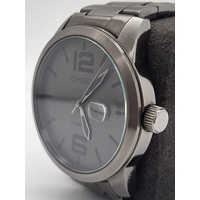 Chisel Mens Black Stainless Steel Analogue Watch 5829145 100m WR with Links