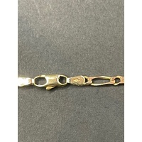 Unisex 9ct Yellow Gold Figaro Link Necklace