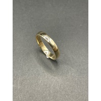 Mens 9ct Yellow Gold Wedding Plain Band Ring
