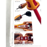 NWS 096-5-BU 5pc 1000V VDE Insulated Screwdriver Set