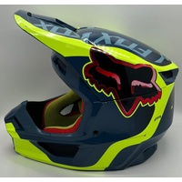 Fox V1 VENZ R22-05 MX Racing Helmet ECE Dark Indigo Size XXL