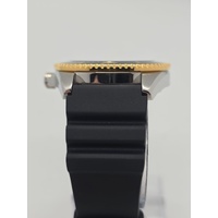 Casio Duro MDV106G-1AV Black Gold Mens Analog Dive Watch 200m Black Resin Band