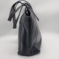 Evity Black Leather Ladies Handbag