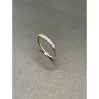 Ladies 18ct Yellow Gold Cubic Zirconia Ring