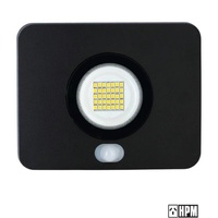 HPM LFS0520BL Leana Slimline LED Floodlight with Sensor Cool White 1200 Lumens