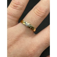 Ladies 18ct Yellow Gold Diamond Enhancer Ring