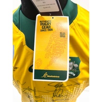 ASICS Wallabies 2019 RWC Signed Jersey with COA Boxed Rugby Australia