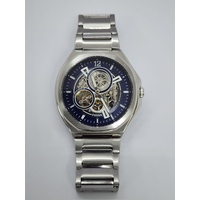 Fossil Evanston 45mm Automatic Stainless Steel Mens Watch BQ2620 Blue Dial 5ATM