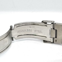 Swatch Mens Brown Dial Stainless Steel Quartz Watch Day Date Swiss Made