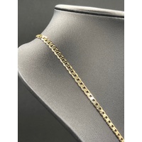 Unisex 9ct Yellow Gold Curb Link Necklace