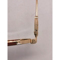Police Horizon 13 SPLP34 Shiny Rose Gold Sunglasses with Blue Gradient Lenses