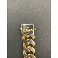 Mens 15ct Yellow Gold Curb Link Bracelet
