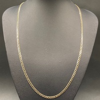 Unisex 9ct Yellow Gold Curb Link Necklace