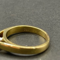 Ladies 18ct Yellow Gold Solitaire Diamond Ring