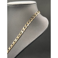 Mens 9ct Yellow Gold Curb Link Necklace