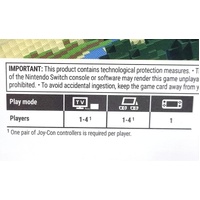 Minecraft Nintendo Switch Game