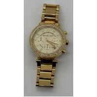 Michael Kors MK5354 Ladies Parker Chronograph Watch Gold Tone Stainless Steel