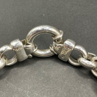 Ladies 925 Sterling Silver Belcher Link Bracelet