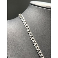 Mens 925 Sterling Silver Curb Link Necklace
