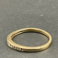 Ladies 10ct Yellow Gold Diamond Band Ring