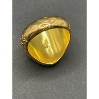 Mens 22ct Yellow Gold Anchor Ring