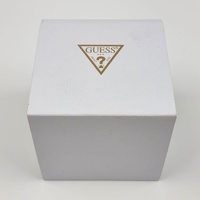 GUESS Ladies Silver Tone Triangle Dial Analog Watch GW0605L1 Stylish Chic
