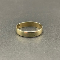 Mens 9ct Yellow Gold Plain Wedding Band Ring