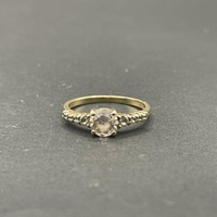 Ladies 9ct Yellow Gold Cubic Zirconia Ring