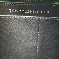 Tommy Hilfiger Black Heritage Chain Crossover Shoulder Bag with Dust Bag