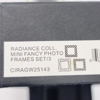 Royal Doulton Radiance Rectangular Mini Fancy Photo Frames Set of 3