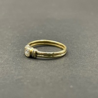 Ladies 18ct Yellow Gold Diamond Ring