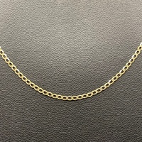 Unisex 9ct Yellow Gold Curb Link Necklace