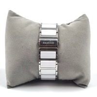 Bering Womens Ceramic Chronograph Quartz Silver White Watch 11438-754