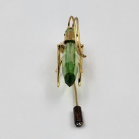 Daniel Swarovski Crystal Aptera Grasshopper Brooch Rare Insect Pin