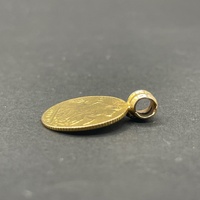 Unisex 22ct Yellow Gold Half Sovereign Coin Pendant