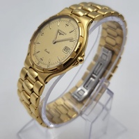 Longines Conquest L1.614.2 Ladies Gold Dial Swiss Quartz Date Watch