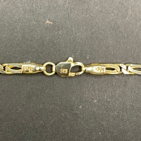 Unisex 14ct Yellow Gold Birdseye Link Necklace