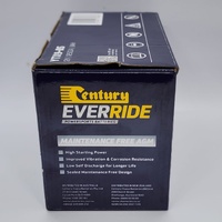 Century EverRide YTX9-BS 12V 125CCA 8Ah Maintenance Free AGM Battery
