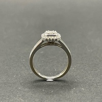 Ladies 9ct White Gold Diamond Engagement Ring