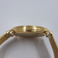 Uncle Jack 40mm Gold Tone Stainless Steel Quartz Mens Dress Watch Mesh Band