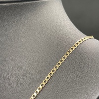 Unisex 9ct Yellow Gold Curb Link Necklace
