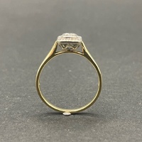 Ladies 9ct Yellow Gold Diamond Cluster Ring