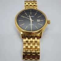 Chisel Gold Tone Black Dial Date Watch 50M Water Resistant 5829160